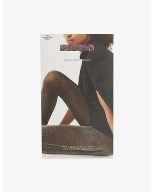 Swedish Stockings Tora Shimmer Tights - Purple