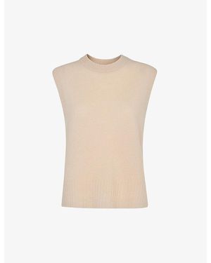 Whistles Sleeveless Wool Tank Top - White