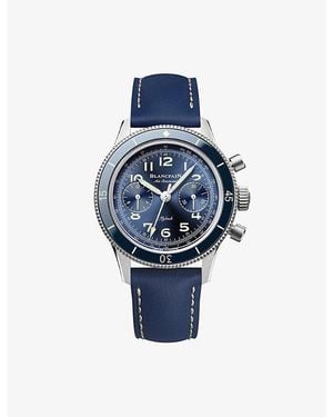 Blancpain Ac03 12B40 63A Air Command Chronograph Case Automatic Watch - Blue