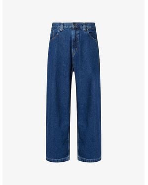 Carhartt Brandon Wide-Leg Relaxed-Fit Denim Jeans - Blue