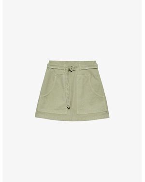 ミニスカート PRADA Ivory cotton blend mini skirt (21421S2311204 F0304) Prada Padded Cotton Miniskirt | White | FARFETCH