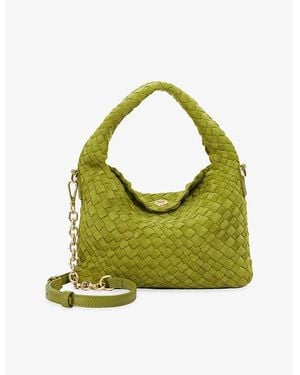 Dune Dinkydeliberate Mini Faux-Suede Shoulder Bag - Green