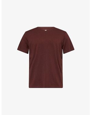 PAIGE Sorden Crewneck Cotton-Jersey T-Shirt - Red