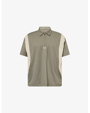 Oakley Training Embroidered-Logo Jersey Polo Shirt - Green