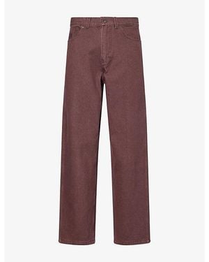 Heresy Heretic Wide-Leg Denim Jeans - Purple
