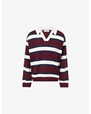 4th & Reckless Tommie Striped Knitted Jumper - Blue
