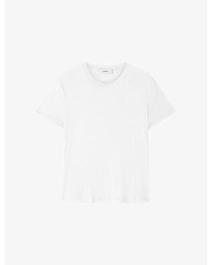 JOSEPH Livia Short-Sleeved Cotton-Jersey T-Shirt - White