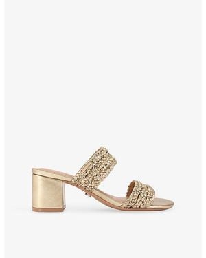 Carvela Kurt Geiger Portofino Leather Heeled Sandals - Natural