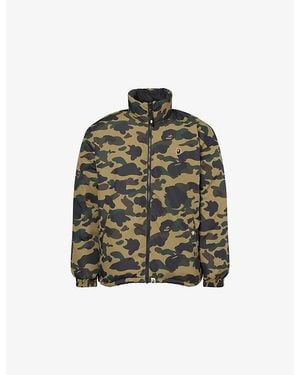 A Bathing Ape Reversible Camouflage-Printed Shell-Down Jacket - Green