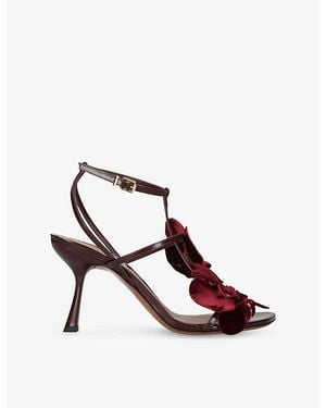Zimmermann Orchid 85 Leather Sandals - Pink