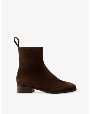 Soeur West Suede Ankle Boots - Brown