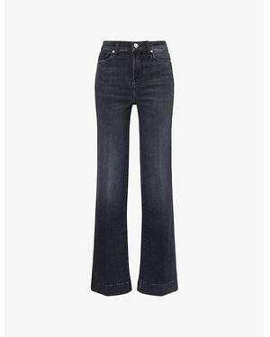 7 For All Mankind Modern Dojo Flared Stretch-Denim Jeans - Blue