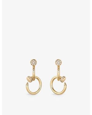 Cartier Juste Un Clou 18Ct- And 0.38Ct Diamond Earrings - Metallic