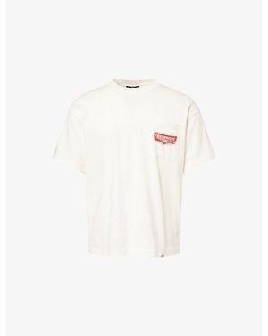 Represent Nothing Faster Graphic-Print Cotton T-Shirt - White
