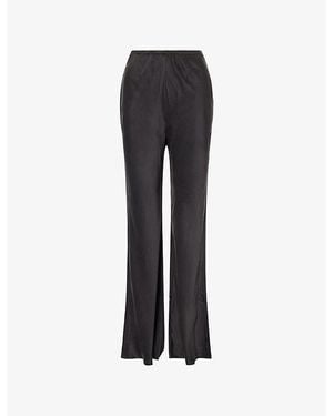 Dissh Kyra Bias-Cut Silk Trousers - Black