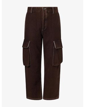 Uma Wang Paxton Wool Cargo Pants - Brown