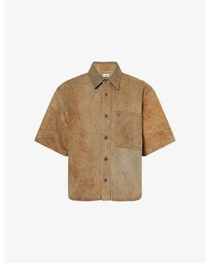 Agolde Watson Washed Cotton-Denim Shirt - Natural