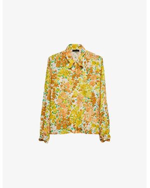 Prada Cotton Floral Shirt - Yellow