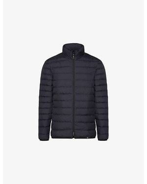 BOGGI Quilted Down Bomber Jacket - Blue