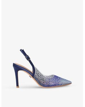 Carvela Kurt Geiger Positano Vinyl Embellished Heels - Blue