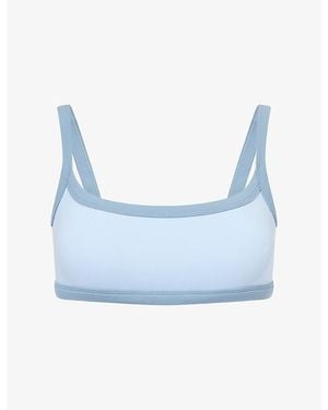 BO+TEE Soft Active Sports Bra - Blue