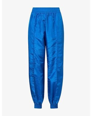 Jay3Lle Contrast-Trim Soft-Shell Jogging Bottoms - Blue