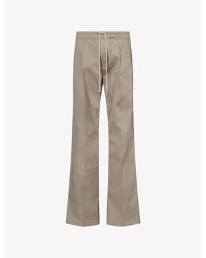 Rick Owens Dietrich Drawstring-Waist Stretch-Cotton Trousers - Natural