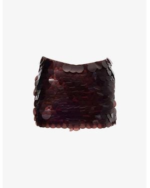 CULTNAKED Shuffle Sequin Woven Mini Skort - Purple