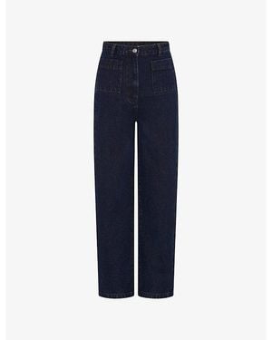 OMNES Orielle Flared High-Rise Jeans - Blue