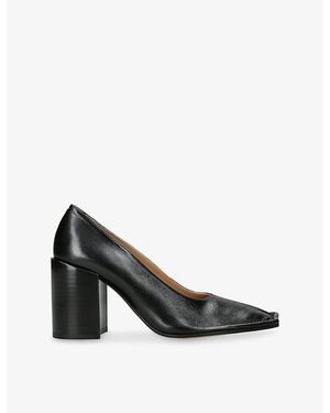 Maison Margiela Piped 85 Leather Courts - Black