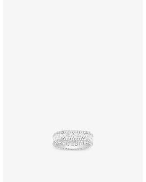 Apm Monaco Monaco Sterling- And Zirconia Ring - White