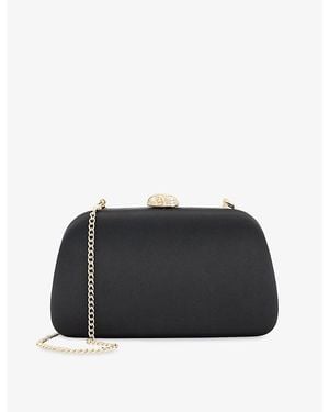 Dune Binding Satin Micro Bag - Black
