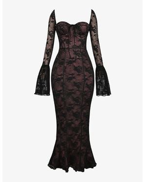 black maxi dress with cold shoulder Black One Shoulder Dress