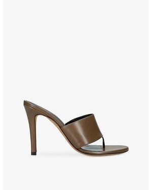 Jude Snug Leather Heeled Sandals - White