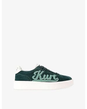 Kurt Geiger Albion Retro Suede Trainers - Green