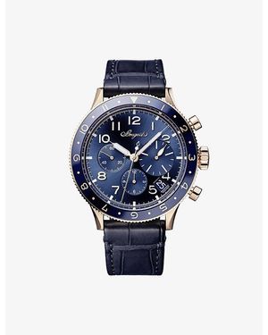 Breguet Type Xx Chronograph 2067 18Ct Rose- Automatic Watch 42Mm - Blue