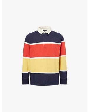 GANT Striped Rugger Cotton Top - Blue