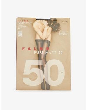 FALKE 50 Denier Matt Stretch-Woven Tights - Natural