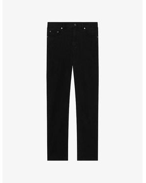 The Kooples Slim-Fit Mid-Rise Stretch-Denim Jeans - Black