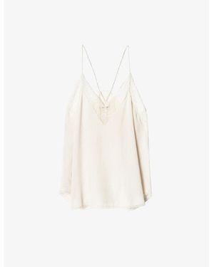 Zadig & Voltaire Christy Silk Cami Top - White