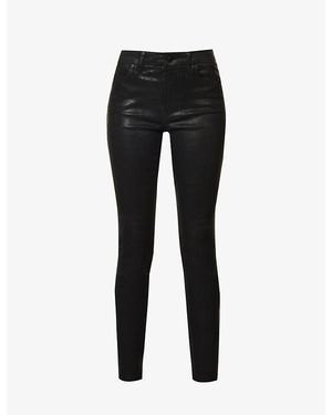 GOOD AMERICAN Good Legs Tapered-Leg Denim Jeans - Black