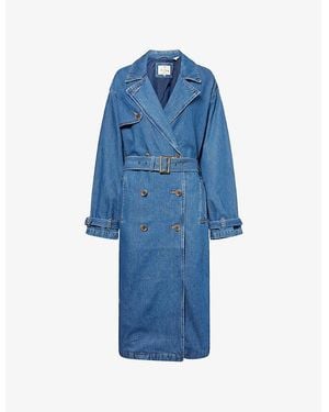 Levi's Spade Belted Denim Trench Coat - Blue
