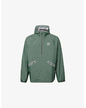 Loewe X On Storm Striped Shell Anorak - Green