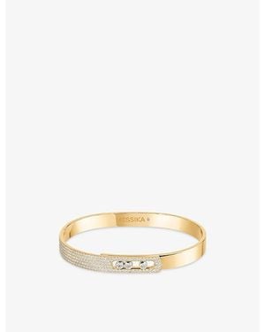 Messika Move Noa 18Ct- And 1.18Ct Pavé-Diamond Bangle - Metallic