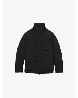 Reiss Mercury Four-Pocket Shell Puffer Jacket - Black