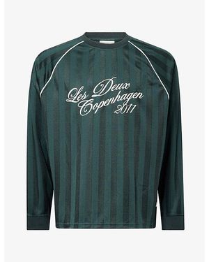 Les Deux Football Long-Sleeve Jersey Top - Green