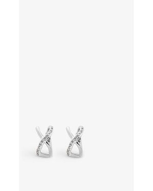 Monica Vinader Riva Recycled Sterling- And 0.03Ct Diamond Stud Earrings - Metallic