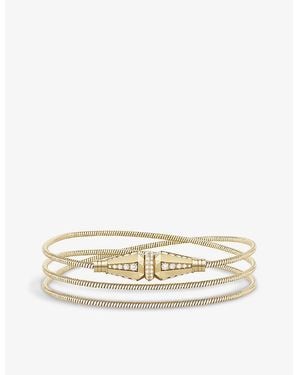 Boucheron Jack De Triple 18Ct- And 1.04Ct Round Diamond Bracelet - Metallic