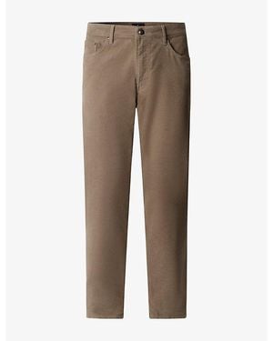 Hackett Trinity Regular-Fit Stretch-Cotton Trousers - Brown