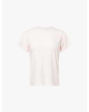 ME+EM Round-Neck Short-Sleeve Cotton-Blend T-Shirt - White